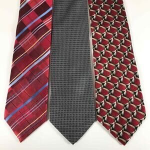 3 Men's 100% Silk Ties Ben Sherman, Bosani, Nature Conservancy Powder Blue Tang